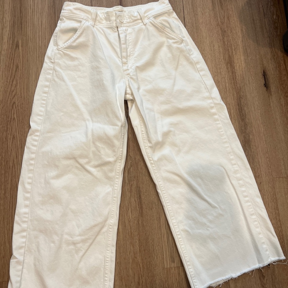 Lucky Brand White Utility Crop Pants
